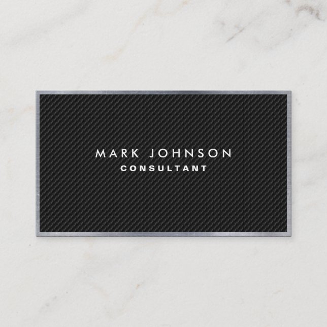 Professional Elegant Modern Carbon Fiber Cards (Front)