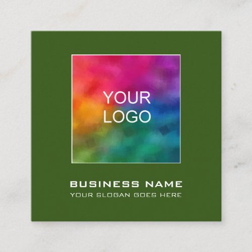 Professional Elegant Modern Company Template Square Business Card