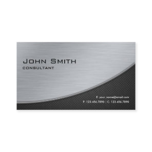 Professional Elegant Modern Computer Repair Silver Business Card