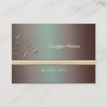 Professional Elegant Modern Gentle Floral Business Card by Makidzona at Zazzle