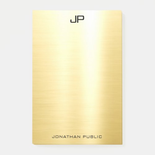 Professional Elegant Modern Gold Trendy Template Post_it Notes