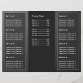 Professional Elegant Modern Grey Black Brochure (Back)