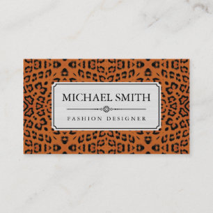 Professional Elegant Modern Leopard Skin #35 Business Card