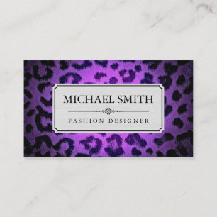Professional Elegant Modern Leopard Skin #38 Business Card