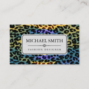 Professional Elegant Modern Leopard Skin #51 Business Card