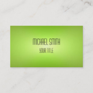 Professional Elegant Modern Lime Green Blur Business Card