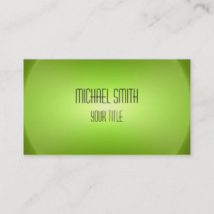 Professional Elegant Modern Lime Green Spin Blur Business Card