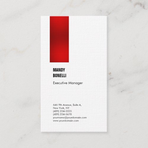 Professional elegant modern linen luxury trendy business card