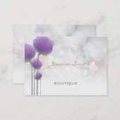 Professional elegant modern luxury bokeh floral business card (Front/Back)