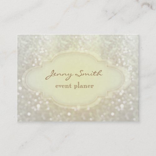 Professional elegant modern luxury glitter bokeh business cards