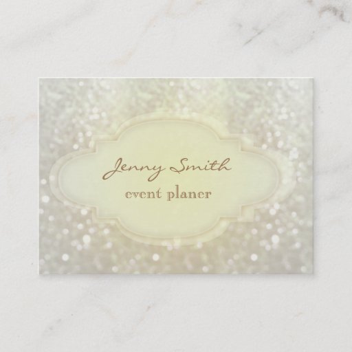 Customizable Professional elegant modern luxury glitter bokeh business cards