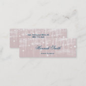 Professional elegant modern luxury glitter mini business card (Front/Back)