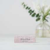 Professional elegant modern luxury glitter mini business card (Standing Front)