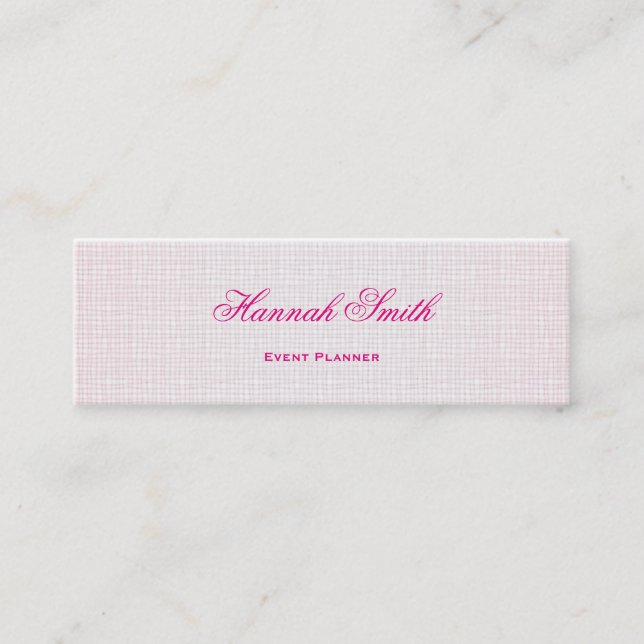 Professional elegant modern luxury glitter mini business card (Front)