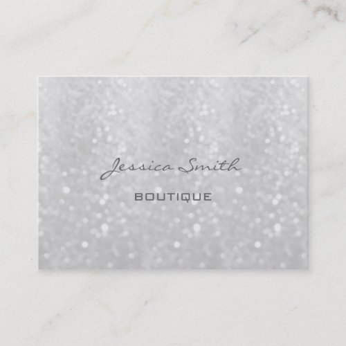 Professional elegant modern luxury glittery business card