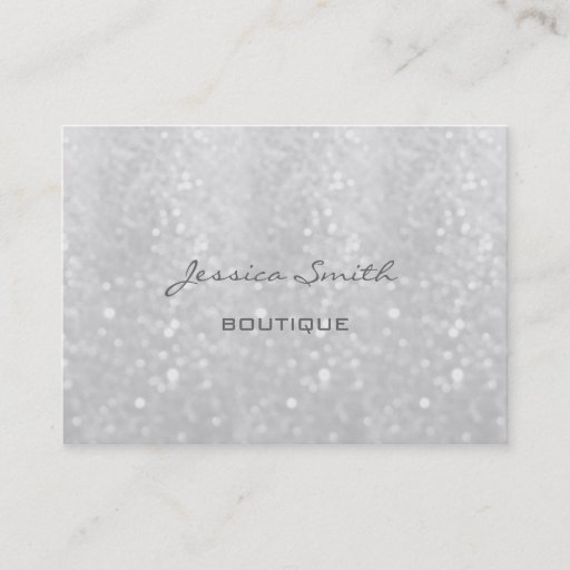 Customizable Professional elegant modern luxury glittery business card