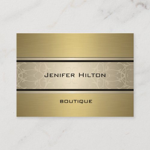 Professional elegant modern luxury golden business card