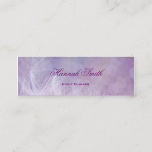 Professional elegant modern luxury Purple Banner Mini Business Card