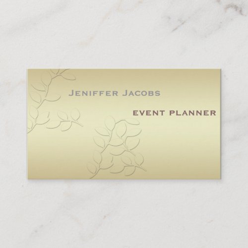 Professional elegant modern luxury shiny leaves business card templates