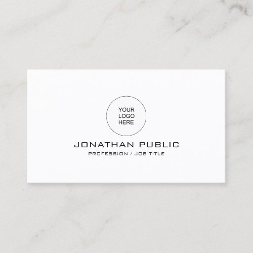 Professional Elegant Modern Minimal Template Business Card