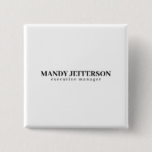 Professional elegant modern minimalist add name button