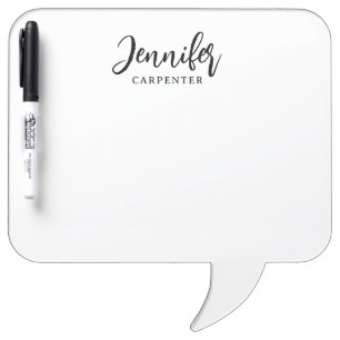 Professional elegant modern minimalist add name dry erase board