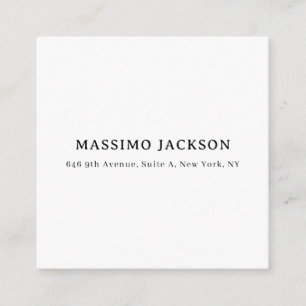 Professional elegant modern minimalist add name enclosure card