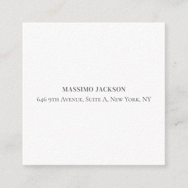 Professional elegant modern minimalist add name enclosure card (Front)