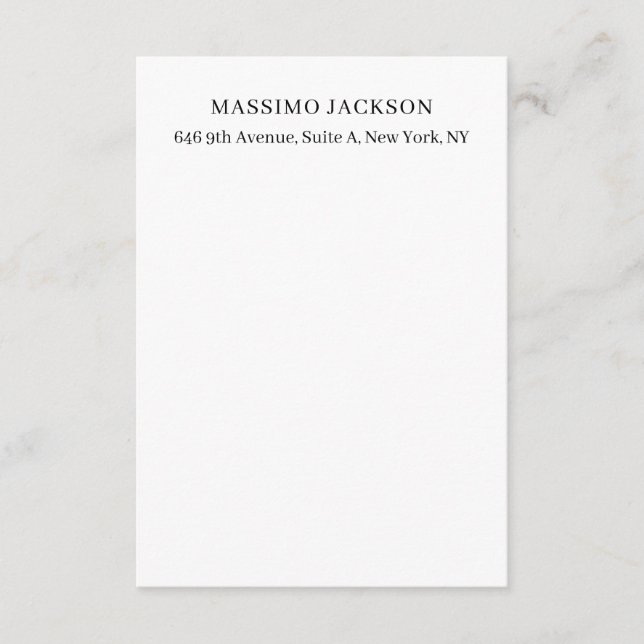 Professional elegant modern minimalist add name enclosure card (Front)