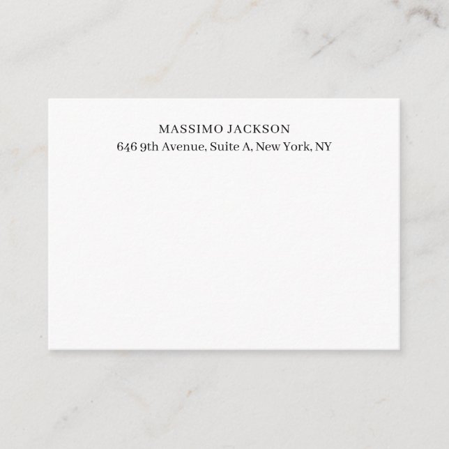 Professional elegant modern minimalist add name enclosure card (Front)