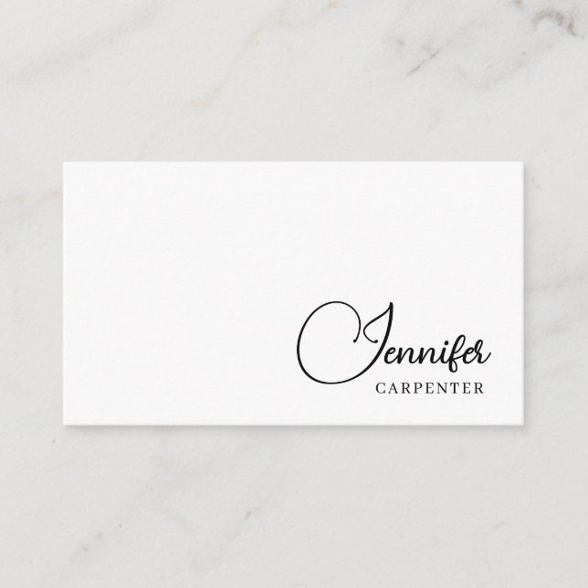 Professional elegant modern minimalist add name enclosure card (Front)