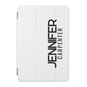 Professional elegant modern minimalist add name iPad mini cover
