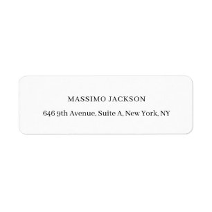 Professional elegant modern minimalist add name label