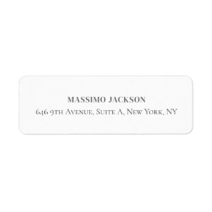 Professional elegant modern minimalist add name label