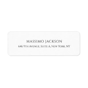 Professional elegant modern minimalist add name label