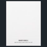 Professional elegant modern minimalist add name letterhead<br><div class="desc">A perfect design that will work in business or in your private life. A simple,  minimalist,  perfect look. Just for you.</div>