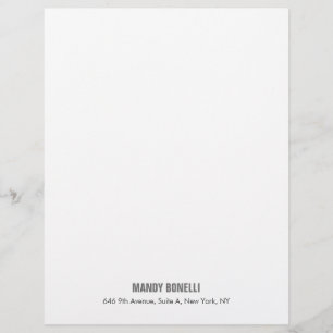 Professional elegant modern minimalist add name letterhead