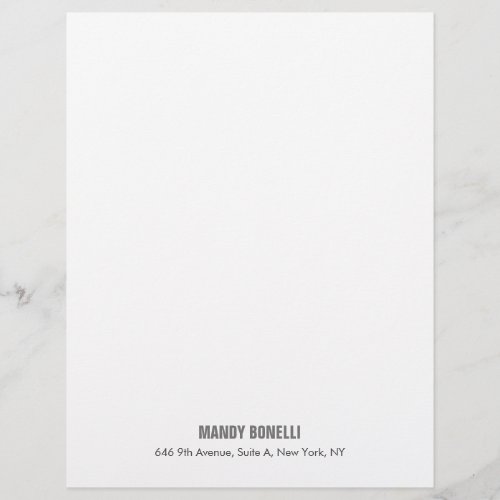 Professional elegant modern minimalist add name letterhead