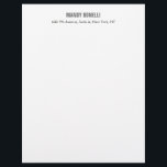 Professional elegant modern minimalist add name letterhead<br><div class="desc">A perfect design that will work in business or in your private life. A simple,  minimalist,  perfect look. Just for you.</div>