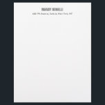 Professional elegant modern minimalist add name letterhead<br><div class="desc">A perfect design that will work in business or in your private life. A simple,  minimalist,  perfect look. Just for you.</div>