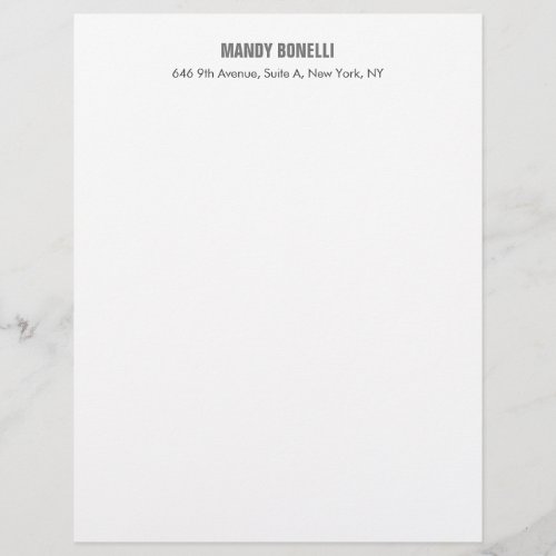 Professional elegant modern minimalist add name letterhead