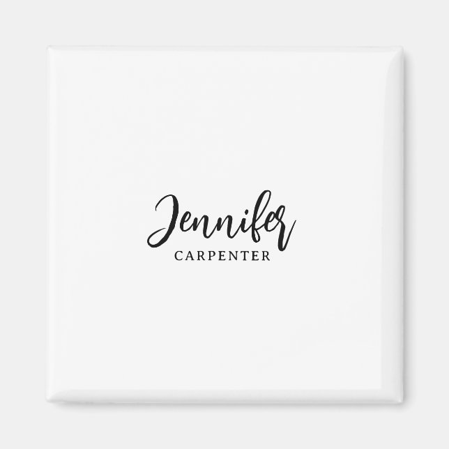 Professional elegant modern minimalist add name magnet (Front)
