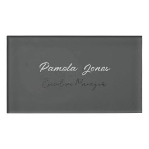 Professional elegant modern minimalist add name name tag