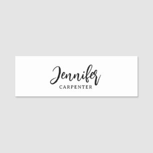 Professional elegant modern minimalist add name name tag