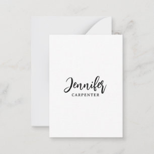 Professional elegant modern minimalist add name note card