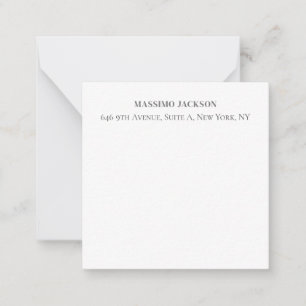Professional elegant modern minimalist add name note card