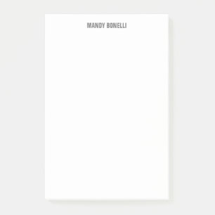 Professional elegant modern minimalist add name post-it notes