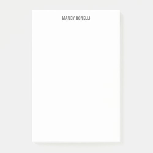 Professional elegant modern minimalist add name post_it notes