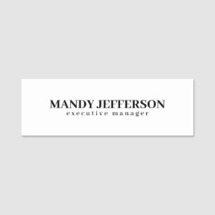 Professional elegant modern minimalist add name tag