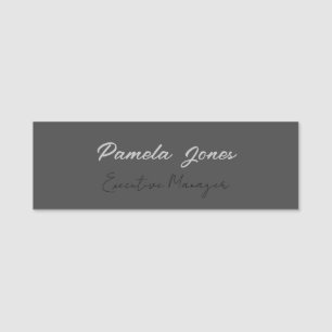 Professional elegant modern minimalist add name tag
